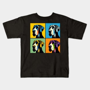 Great Dane Pop Art - Dog Lover Gifts Kids T-Shirt